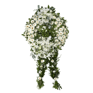 Beyaz Gerbera  Çelenk